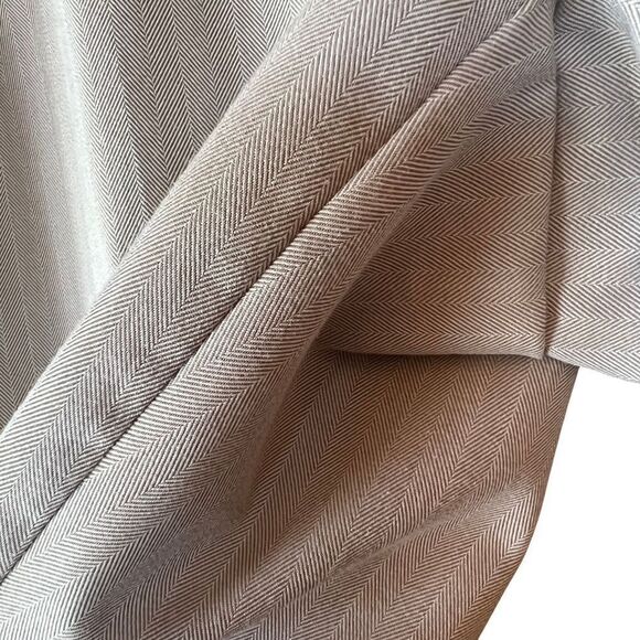 Alfani Gray Herringbone Dress Pants Size 12 Classic Fit Work Trousers - Picture 4 of 12